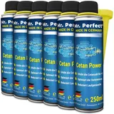 Mr. Perfect Cetan Power 6 x 250 ml | Diesel Cetan Booster & Dieseladditiv zur Erhöhung der Cetanzahl um bis zu 5 Punkte | Für besseren Motorlauf, optimierte Zündwilligkeit & Kaltstart