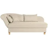 Max Winzer Recamiere mit Armteil links klappbar beige