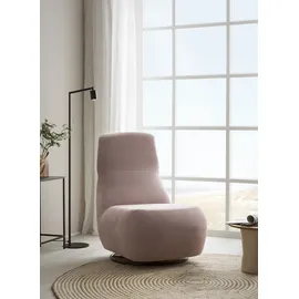 Home Affaire Relaxsessel HOME AFFAIRE "Emberson Sessel, Rückenlehne hochklappbar, Drehsessel", rosa (flamingo), B:68cm H:67cm T:88cm, 92% Polyester, 8% Nylon, Sessel, Relaxsessel, Rückenverstellung, Drehfunktion, wahlweise auch Swivel (Wipp) Funktion