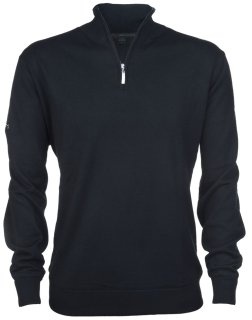 Greg Norman Merino 1/2 Zip Pullover winddicht dunkelgrau