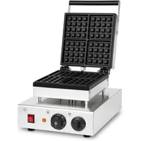 Vertes Waffeleisen Belgische Waffel, 4 Waffeln Gleichzeitig, 80 Stück Pro Stunde, Regelbar 0-300°c, Timer, Teflonbeschichtet, Belgisches Waffeleisen Mit Edelstahlgehäuse, Waffle Maker 1600 Watt
