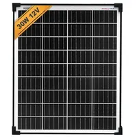 EnjoySolar enjoy solar® 30W 12V Monokristallines Solarmodul, 182mm Solarzellen