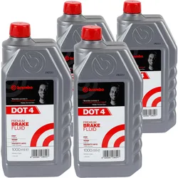 4x 1l Brembo Dot 4 Bremsflüssigkeit Auto Motorrad L04010: Bremsflüssigkeit Bosch: 1987479107 Textar: 95002200