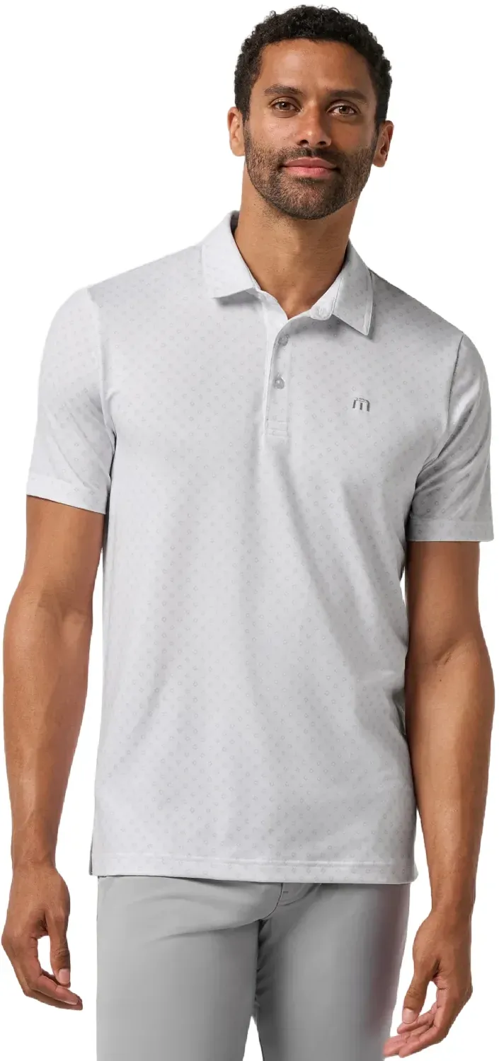 TRAVISMATHEW Polo Featherweight Salt Breeze, weiss/grau