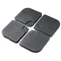 salcar Schirmständer Kunststoff 60-80 kg Schwarz