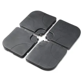 salcar Schirmständer Kunststoff 60-80 kg Schwarz