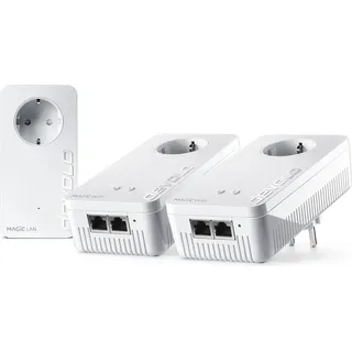 devolo Magic 1 WiFi Powerline Mesh WLAN Verstärker 3x Adapter - Weiß