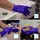 arnomed Nitril XTRA PURE Einmalhandschuhe, puderfrei, violett 354-L , 1 Packung = 100 Stück, Größe L