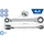 BRILLIANT TOOLS Doppel-Ratschenringschlüssel 4 in 1 10 x 13, 17 x 19 mm