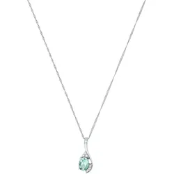 amor Kette mit Anhänger Grün Damen 