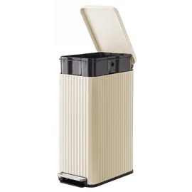 Songmics Mülleimer Küche 50 l Creme
