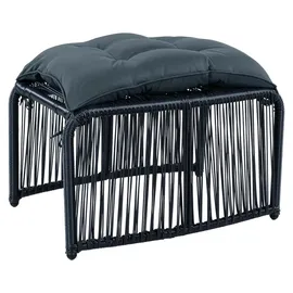 Okwish Gartenmöbel Set 5-tlg. Schwarz/Grau