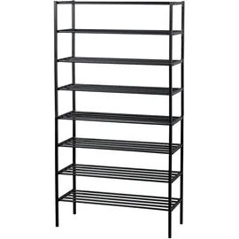 Woood Ferro 85 x 160 x 35 cm 7 Fächer schwarz