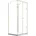 80x80x80cm U Duschkabine Weiß