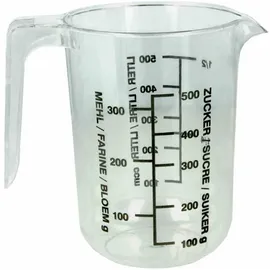Metaltex 242706 Messbecher, 0,5 L, transparent