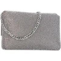 GUESS Twiller Clutch Tasche 22 cm silver