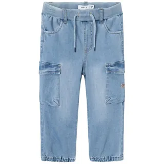 NAME IT Cargojeans in Medium Blue Denim 110