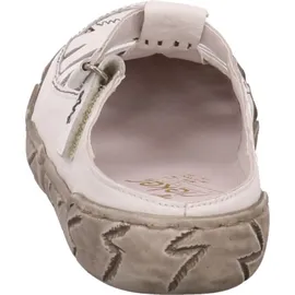 Rieker Damen Clog aus Leder offen mit Klettverschluss und Riricon Sohle L0396, Größe:40 EU, Farbe:Weiß - Weiß 40