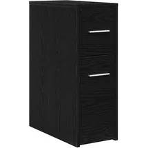 vidaXL Badezimmermöbel-Set Schwarz Eichen-Optik 22 x 44 x 61,5 cm