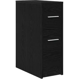 vidaXL Badezimmermöbel-Set Schwarz Eichen-Optik 22 x 44 x 61,5 cm