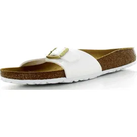 Birkenstock Madrid Birko-Flor Lack schmal patent white 41