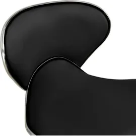 vidaXL Bürostuhl Kunstleder Schwarz