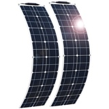 WUZECK 100 watt Flexibles Solarpanel Monokristallines Solarmodul Für Yacht, Wohnmobil Batterieladegerät (watts, 100)