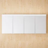 Burgbad Lin20 Spiegelschrank LED-Beleuchtung, 4 Spiegeltüren, Badmöbel,