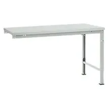 Manuflex Ansatztisch UNIVERSAL Spezial, Tischplatte Kunststoff, 1500x1000, lichtgrau
