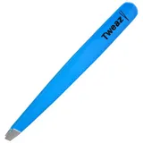 K-Pro TWEAZY Augenbrauenpinzette Profi Qualität Schräg Professional (Neon Blau)