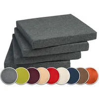 sunnypillow Sitzauflage 40 x 40 x 5 cm grau 4-tlg.