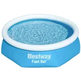 BESTWAY Fast Set Aufstellpool ⌀ 244 x 61 cm Blau