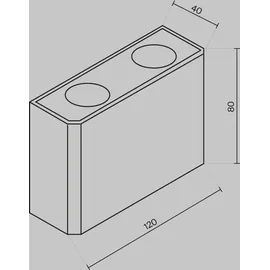 maytoni gmbh Außenwandleuchte Aluminium 8,0 cm IP54 inkl. LED 4 W weiß