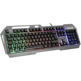 Speedlink Lunera Metal Rainbow Keyboard schwarz, USB, DE (SL-670006-BK)