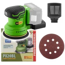 PROCRAFT PX20BLbb Akku Exzenterschleifer 20 V 125 mm inkl. Schleifpapier