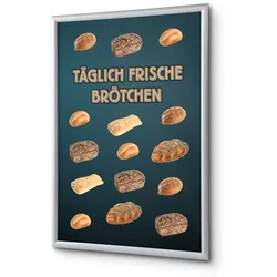 SHOWDOWN Displays Showdown Klapprahmen - DIN A1 - Komplett-Set - Brot Deutsch - Schwarz