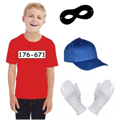 coole-fun-t-shirts Kostüm Kinder Set Gangster Bande KOSTÜM – Fasching – Karneval – T-Shirt 116