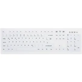 Cherry AK-C8100F-FU1-W/US, Tastatur RF Wireless, QWERTY, Weiß - Weiß