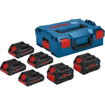 Bosch Professional Akku Set 4x PC18V4.0+2x PC18V 8.0 in L-Boxx