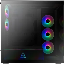Arctic Xtender Black E-ATX Gaming Gehäuse mit Seitenfenster