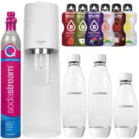 Wassersprudler SodaStream Terra White,2 Flaschen, Weiß, 1L + Flasche, Weiß, 0,5L