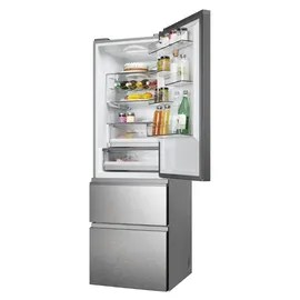 Haier HTW5618DNMG 3D 60 Serie 5 Kühl-Gefrierkombination (360 l, 1850 mm hoch, Inox)