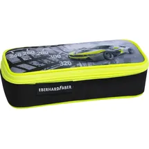 Faber-Castell EBERHARD FABER Schlamper-Etui Race Car, schwarz/neongelb aus Polyester, großes Haupffach, Reißverschlussfach im - 1 Stück (577575)