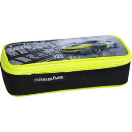 Faber-Castell EBERHARD FABER Schlamper-Etui Race Car, schwarz/neongelb aus Polyester, großes Haupffach, Reißverschlussfach im - 1 Stück (577575)