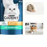 Gourmet Perle Erlesene Streifen Katzenfutter Nass, Mit Kaninchen, 26Er Pack (26