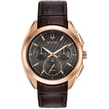 BULOVA - Curv 97A124 Herren Curv Chronograph Armbanduhr - Braun/Schwarz