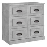 vidaXL Sideboard Betongrau 70x35,5x67,5 cm Holzwerkstoff