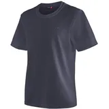 Maier Sports Walter, Herren T-Shirt, Funktionsshirt mit Rundhals für Wandern und Freizeit, dryprotec Technologie, Atmungsaktiv, NFC-Chip für einfaches Recycling, Dunkelblau, S