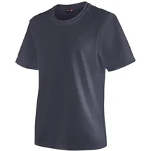 Maier Sports Walter, Herren T-Shirt, Funktionsshirt mit Rundhals für Wandern und Freizeit, dryprotec Technologie, Atmungsaktiv, NFC-Chip für einfaches Recycling, Dunkelblau, S