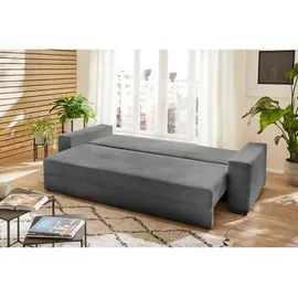 SUN GARDEN Schlafsofa 240x95x74 cm mit Stauraumfunktion und Kissen